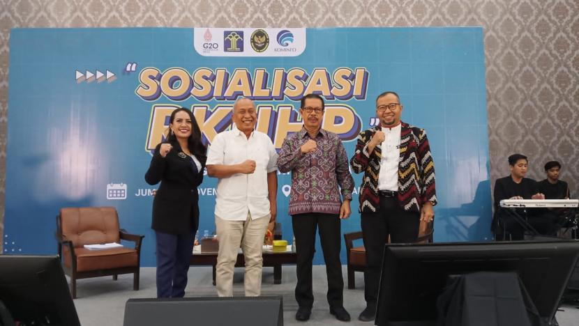 Sosialisasi RKUHP di Universitas Lambung Mangkurat (ULM) Banjarmasin, Kalsel pada Jumat (18/11/2022).