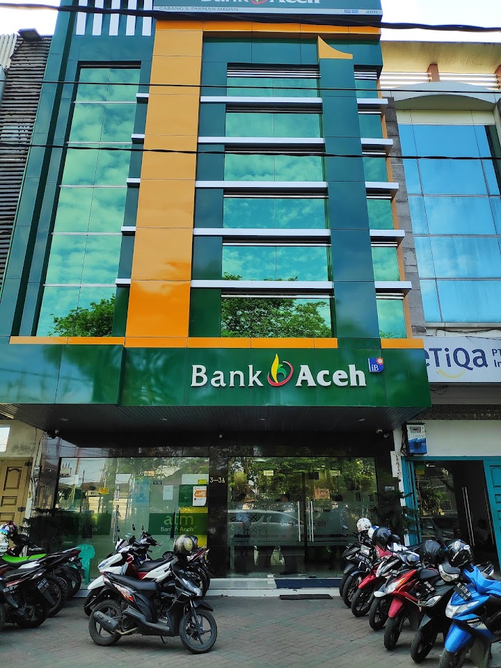 Kantor Cabang Bank Aceh Syariah di Jalan Sisingamaharaja Medan, Sumatra Utara. FOTO/Net