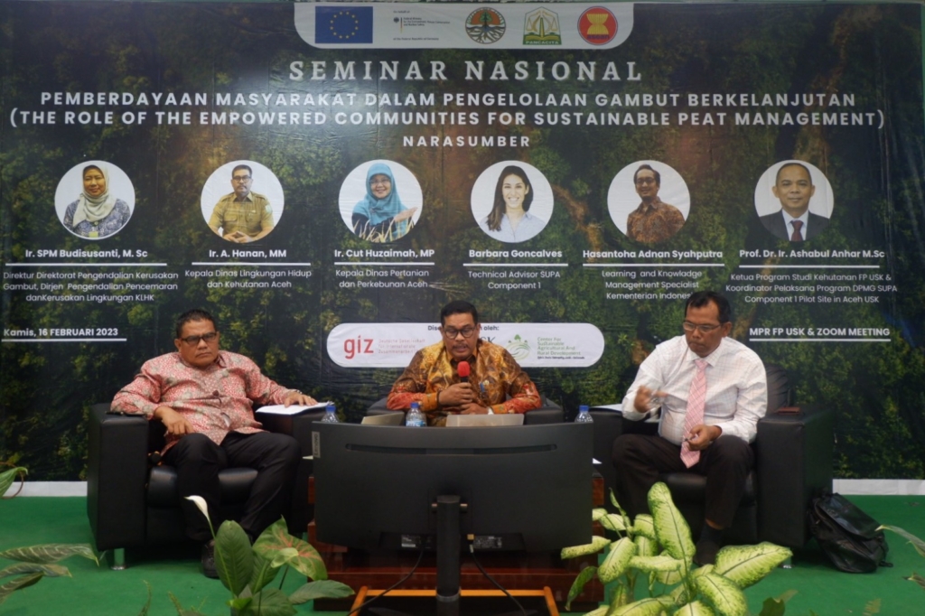 USK dan GIZ Gelar Seminar Nasional Pengelolaan Lahan Gambut