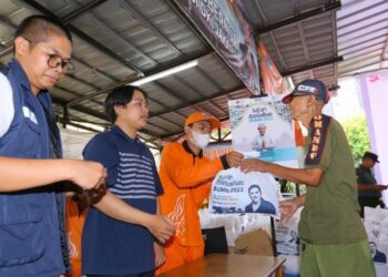 Kementerian BUMN bersama PT PGN Tbk menyelenggarakan kegiatan Safari Ramadhan BUMN 2023 di Kelurahan Krukut, Jakarta Barat, pada Kamis (30/3/2023).