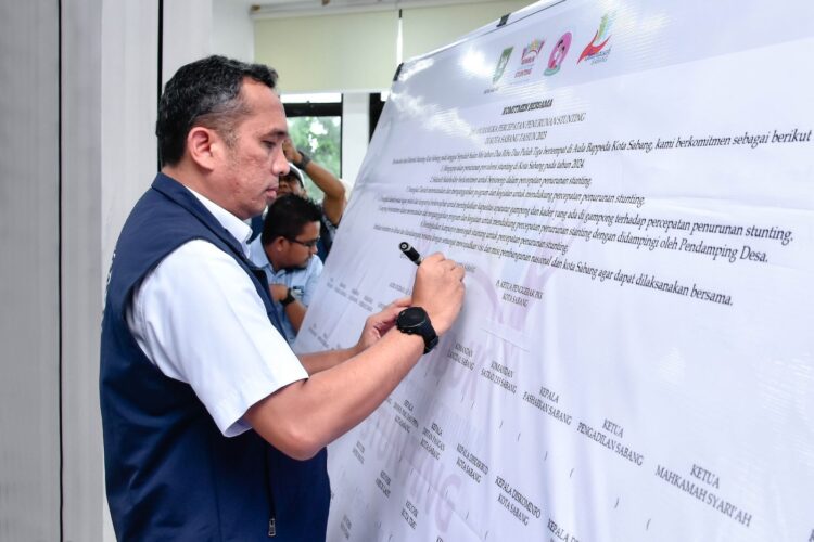 Pj Wali Kota Sabang Ajak Semua Elemen Sinergi Turunkan Angka Stunting