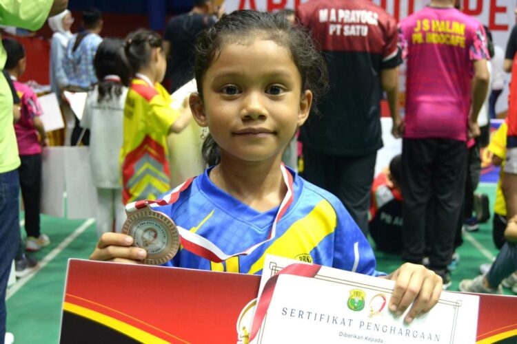 Pebulutangkis Cilik Binaan PUPR Aceh Barat Raih Medali di Sumut