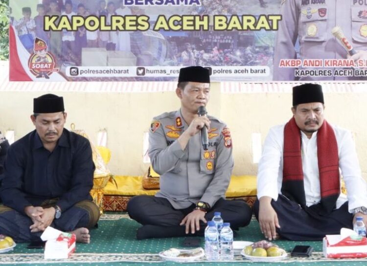 Kapolres Aceh Barat Gelar Jumat Curhat di Dayah Suak Nie
