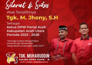 Iklan Kampanye Muharuddin mencalonkan diri sebagai Caleg DPR Aceh Dapil 5 - Aceh Utara & Lhokseumawe. FOTO/Dok. Pribadi Muharuddin