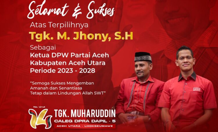 Iklan Kampanye Muharuddin mencalonkan diri sebagai Caleg DPR Aceh Dapil 5 - Aceh Utara & Lhokseumawe. FOTO/Dok. Pribadi Muharuddin