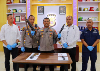 Polisi Temukan 2 Pucuk Senjata Api Peninggalan Konflik di Aceh Tamiang