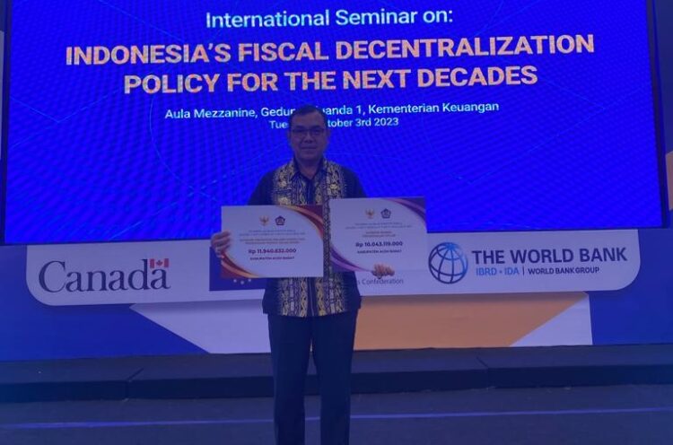 Berhasil Kendalikan Inflasi, Kemenkeu Beri DIF Rp17,46 Miliar Ke Aceh Barat