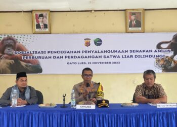 Polres Gayo Lues Sosialisasikan Pencegahan Perburuan Satwa Liar yang Dilindungi