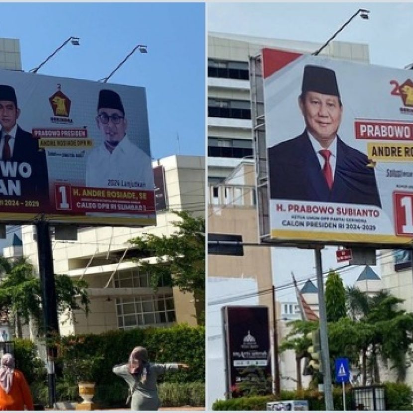 Baliho Prabowo-Gibran yang Berbadan Sandi Uno Dicopot, Kini Hanya Prabowo