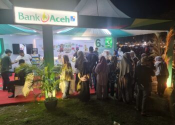 Bank Aceh sebagai Badan Usaha Milik Daerah (BUMD) Provinsi Aceh proaktif mendukung acara Event spektakuler Pekan Kebudayaan Aceh (PKA) ke-8 di Taman Sulthanah Safiatuddin, Banda Aceh. FOTO/Dok. Bank Aceh Syariah (BAS). Ⓒ Hak cipta foto di atas dikembalikan sesungguhnya kepada pemilik foto