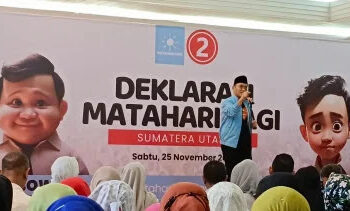 Gandeng Jaringan Muhammadiyah, Matahari Pagi Sumut Deklarasi Dukung Prabowo Gibran di Pilpres 2024
