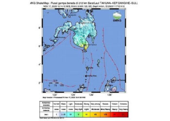 Gempa Sulut M 6,9 Sore Ini Terasa hingga Manado