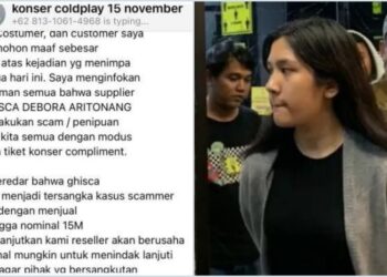 Inilah Ghisca Debora Aritonang, Si Penipu Tiket Konser Coldplay yang Raup Uang Korban hingga Rp 15 Miliar. FOTO/Tangkapn Layar. Ⓒ Hak cipta foto di atas dikembalikan sesungguhnya kepada pemilik foto