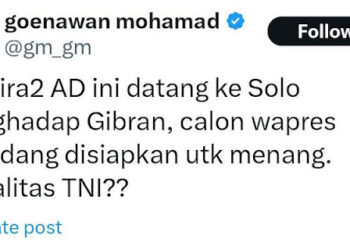 Netralitas TNI AD Dipertanyakan Usai Temui Gibran, Begini Jawaban Kadispenad untuk Goenawan Mohamad