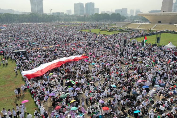 Terpusat di Monas, Lintas Agama-Lintas Tokoh Bersatu Bela Palestina