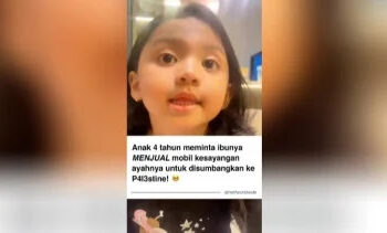 Viral! Bocah 4 Tahun Bujuk Orang Tuanya Jual Mobil Mewah Untuk di Didonasikan ke Palestina, Mobil Laku Terjual Rp400 Juta