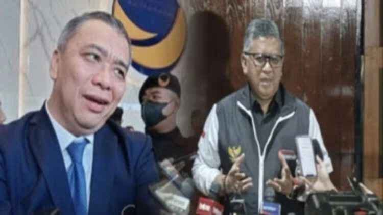 Wakil Ketua Umum Partai NasDem, Muhammad Ali (kiri). Sekertaris TPN Ganjar-Mahfud MD, Hasto Kristiyanto (kanan). FOTO/Kolase. Ⓒ Hak cipta foto di atas dikembalikan sesungguhnya kepada pemilik foto