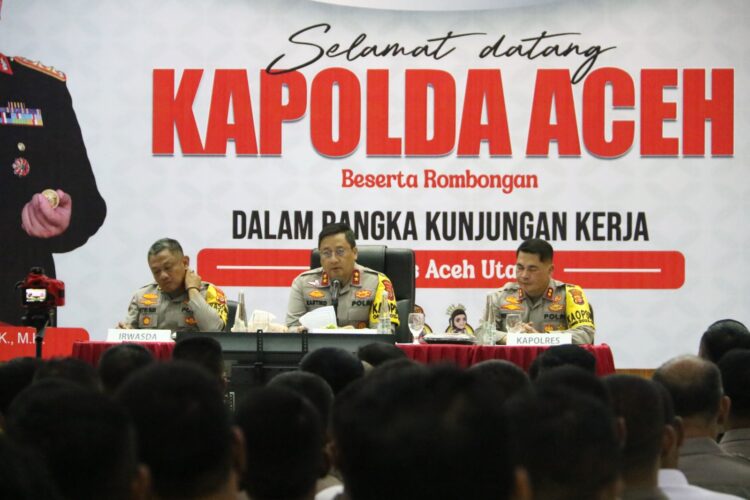 Kapolda Aceh Apresiasi Kinerja Personel Polres Aceh Utara