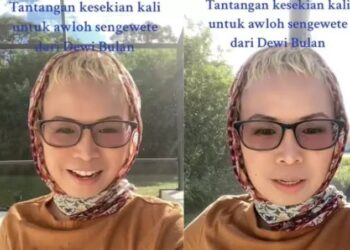 Penista Agama Islam, Dewi Bulan menantang Allah agar hidupnya dihancurkan dalam sebulan. FOTO/Tangkapan Layar. Ⓒ Hak cipta foto di atas dikembalikan sesungguhnya kepada pemilik foto