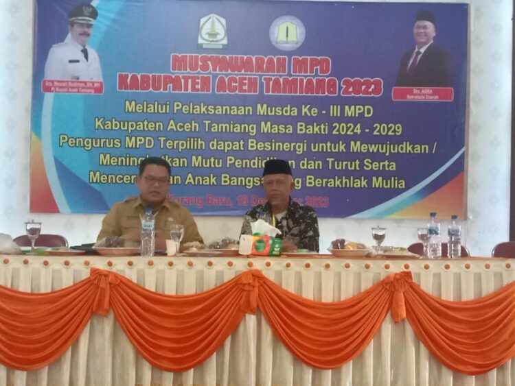 Muttaqin Terpilih Aklamasi Jadi Ketua MPD Aceh Tamiang