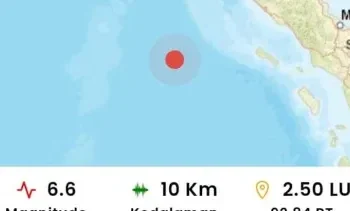 Gempa Terkini: Calang Aceh Jaya Diguncang Gempa Magnitudo 6,6