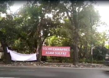 Kota Medan Heboh, Spanduk "Tolak Cawapres Asam Sulfat" Bertebaran
