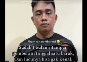 Indra Hikmal Adam (23) mendadak ramai diperbincangkan di media sosial karena menjadi polisi gadungan. FOTO/Tangkapan Layar. Ⓒ Hak cipta foto di atas dikembalikan sesungguhnya kepada pemilik foto