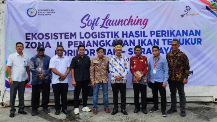 Suasana acara Soft Launching Ekosistem Hasil Perikanan Zona II Penangkapan Ikan Terukur Koridor Biak-Surabaya. FOTO/Dok. Istimewa. Ⓒ Hak cipta foto di atas dikembalikan sesungguhnya kepada pemilik foto