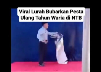 Viral Video Detik-detik Lurah Ngamuk Bubarkan Pesta Ulang Tahun Waria di NTB