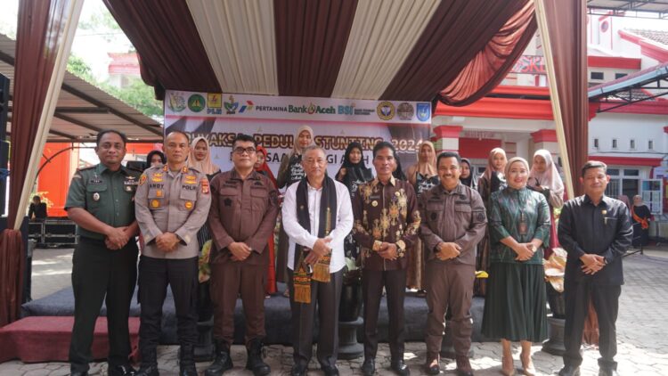 Kajati Aceh Launching Gampong Binaan Adhyaksa Peduli Stunting di Langsa