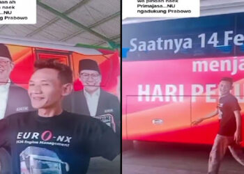 Bus PO Budiman Pasang Stiker AMIN, Gak Takut Kehilangan Penumpang: Biarin!