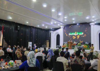 PT. Bank Aceh Syariah melaksanakan acara Gathering dan Silaturrahmi bersama Nasabah Funding dan Pembiayaan Bank Aceh Kantor Cabang Langsa, Kuala Simpang dan Idi pada hari Kamis tanggal 01 Februari 2024 bertempat di Vitra Convention Hall Kota Langsa. FOTO/Dok. Bank Aceh Syariah. Ⓒ Hak cipta foto di atas dikembalikan sesungguhnya kepada pemilik foto