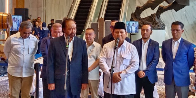 Prabowo ke Surya Paloh: Saatnya Kita Kerjasama