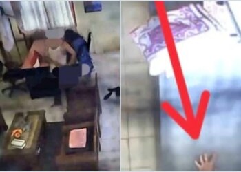 Viral Video Camat Pemulutan Barat, Ogan Ilir, Sumsel, berinisial AR menanggapi sebuah video berdurasi 7 menit 39 detik beredar melalui pesan WhatsApp memperlihatkan aksi dirinya diduga mesum dengan seorang pegawai ASN di ruang kerjanya. FOTO/WhatApps. Ⓒ Hak cipta foto di atas dikembalikan sesungguhnya kepada pemilik foto