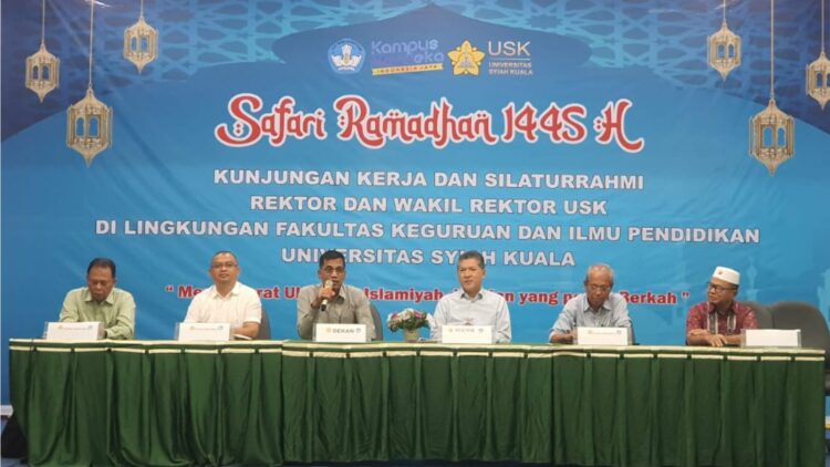 Safari Ramadhan, Prof Marwan Kunjungi FKIP USK