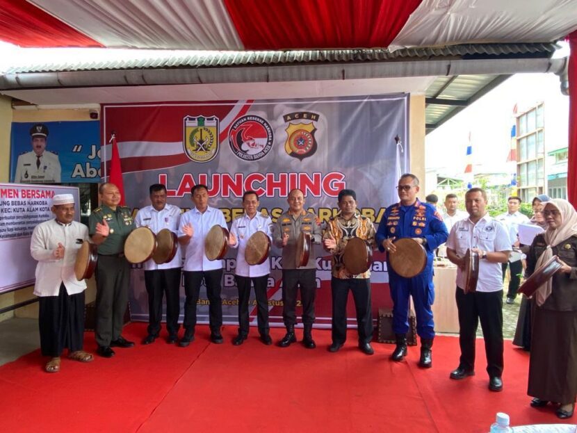Dirresnarkoba Polda Aceh Hadiri Peluncuran Kampung Bebas Narkoba di Lhong Raya