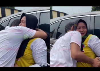 Sebuah tangkapan layar dari sebuah video yang memperlihatkan seorang ibu menangis tersedu-sedu di kantor polisi, viral di media sosial. Dalam video yang diunggah di akun Instagram @depokfeed, Sabtu (6/4/2024) memperlihatkan seorang remaja tengah memeluk ibunya untuk meminta maaf. FOTO/Instagram. Ⓒ Hak cipta foto di atas dikembalikan sesungguhnya kepada pemilik foto