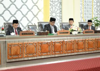 DPRK Gelar Paripurna Penyampaian Rekomendasi LKPJ Walikota Banda Aceh 2023