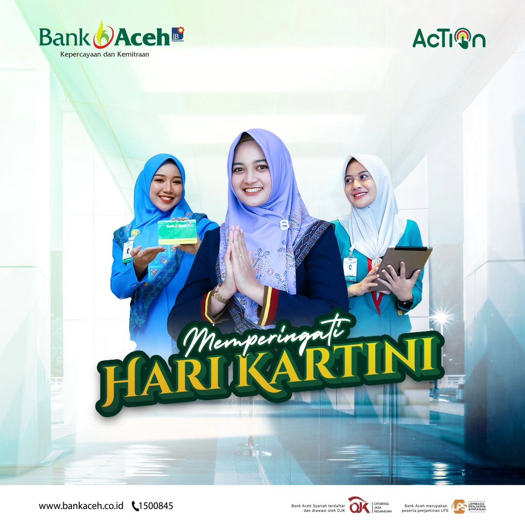Ucapan Selamat Memperingati Hari Kartini dari Bank Aceh Syariah