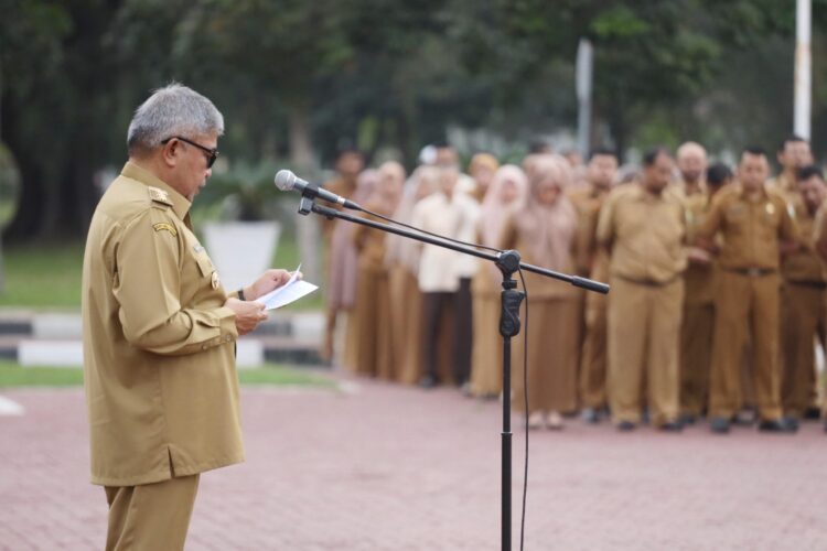 Apel Perdana Pasca Idul Fitri, Pj Gubernur Ingatkan ASN Pemerintah Aceh Semangat Bekerja
