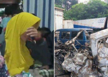 Kesedihan Istri Sopir GranMax Kehilangan Suami dan 2 Anak Dalam Kecelakaan Maut KM 58 Tol Cikampek