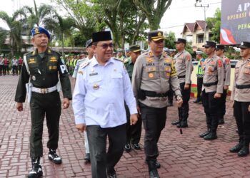 Jelang Lebaran, Polres Aceh Barat Apel Pasukan Operasi Ketupat