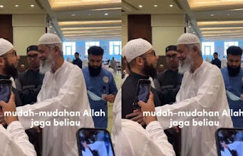 Bakal ke Indonesia Lagi, Ini Momen Ustaz Khalid Basalamah Bertemu Dr Zakir Naik di Mekkah