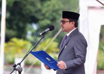 Pj Sekda Pimpin Upacara Peringatan Hari Pendidikan Nasional di Aceh
