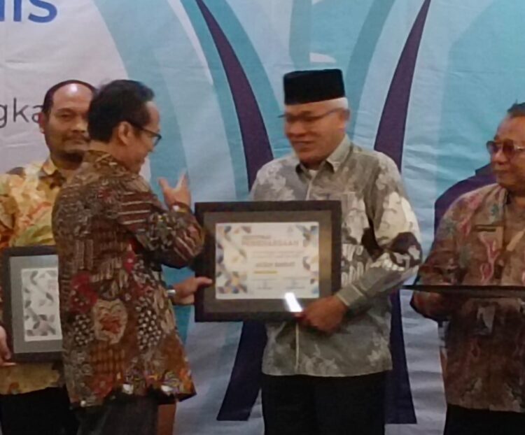 BKPSDM Aceh Barat Raih Penghargaan Pengelolaan NIP Terbaik Dari BKN