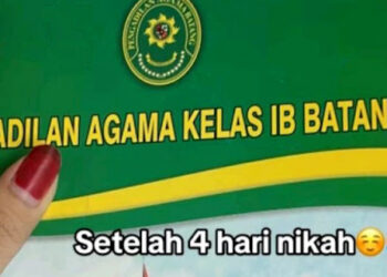 Baru Nikah 4 Hari, Istri Gugat Cerai Suami