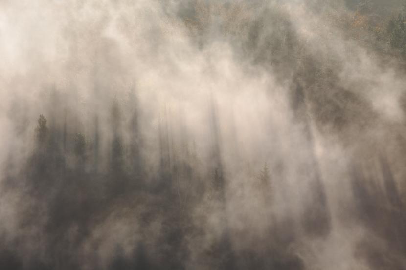 Ilustrasi Kabut Asap yang disebabkan dari Kebakaran Hutan dan Lahan. FOTO/Net. Ⓒ Hak cipta foto di atas dikembalikan sesungguhnya kepada pemilik foto