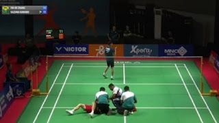 Ngeri! Tunggal Putra China Kejang-Kejang saat Tanding di Badminton Asia Junior Championship 2024