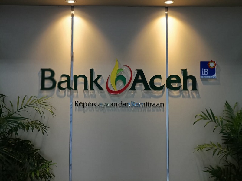 Kantor Pusat Bank Aceh Syariah (BAS). FOTO/HAI/Mirzuanda. Ⓒ Hak cipta foto di atas dikembalikan sesungguhnya kepada pemilik foto