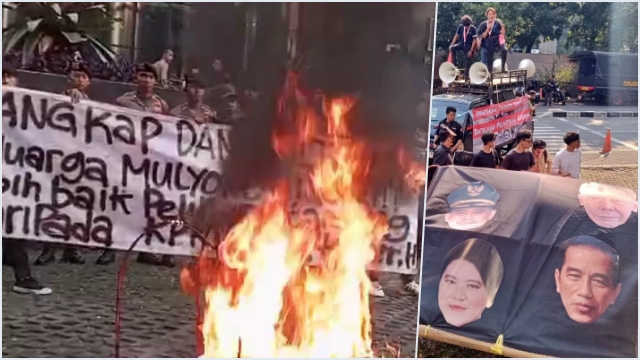 Aktivis GMNI Demo di KPK: Tangkap dan Adili Keluarga Mulyono! Batalkan Pelantikan Gibran!